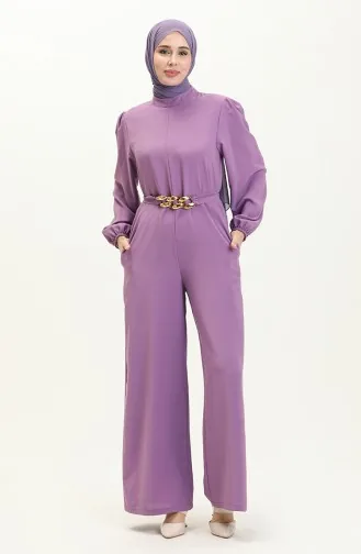 Jumpsuit mit Kettengürtel 6031-05 Flieder 6031-05