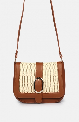 Tobacco Brown Shoulder Bag 100Z-02