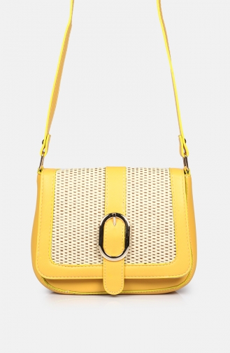 Stilgo Women s Shoulder Bag AV100Z-04 Yellow 100Z-04