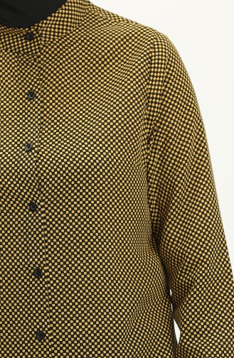 Viscose Printed Tunic 2554-01 Mustard 2554-01