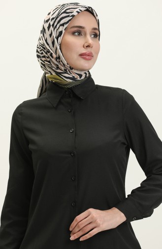 Buttoned Tunic 2514-08 Black 2514-08