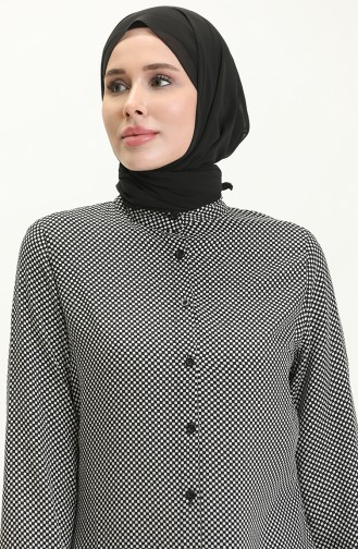 Tunique Imprimée en Viscose 2554-02 Noir 2554-02