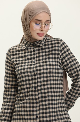 Plaid Tunic 2546-01 Mink 2546-01