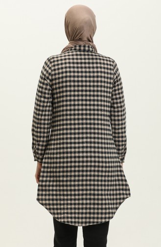 Plaid Tunic 2546-01 Mink 2546-01