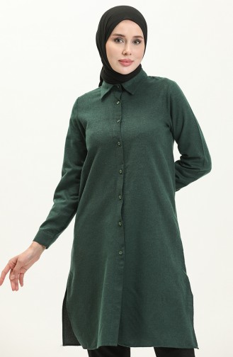 Slit Tunic 2559-02 Emerald Green 2559-02