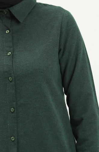 Slit Tunic 2559-02 Emerald Green 2559-02