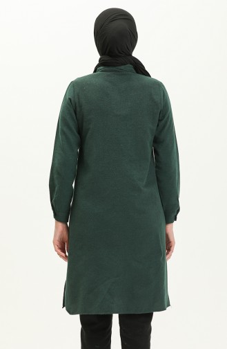 Slit Tunic 2559-02 Emerald Green 2559-02