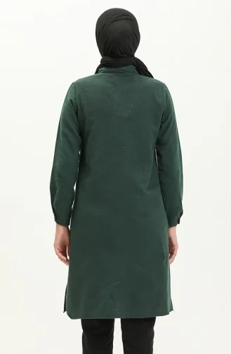 Slit Tunic 2559-02 Emerald Green 2559-02