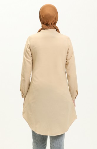 Buttoned Tunic 2514-17 Beige 2514-17