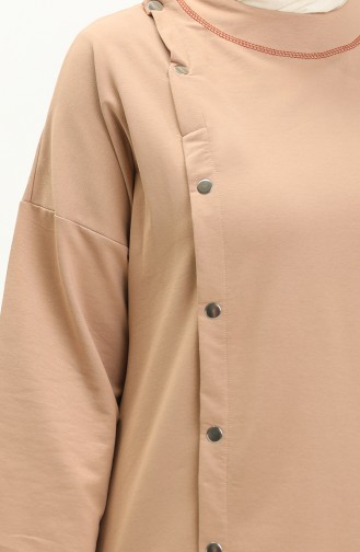 Ensemble de Survêtement Grande Taille 12008-01 Beige 12008-01