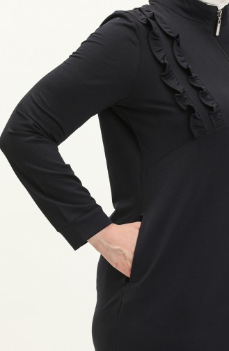 Navy Blue Abaya 11047-02