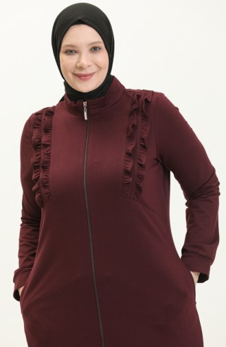 Abaya Sport de Grande Taille 11047-03 Plum 11047-03