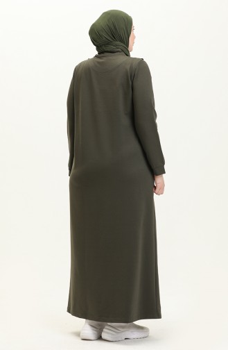 Khaki Abaya 11047-04