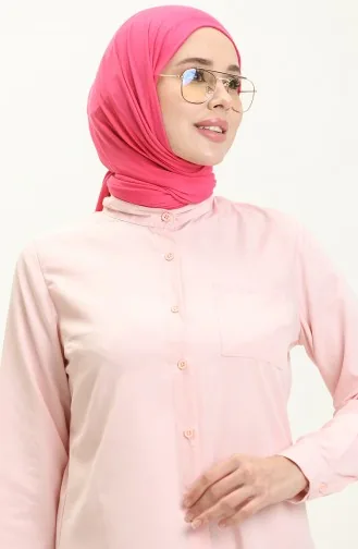 Hakim Yaka Cepli Tunik 2515-01 Pudra