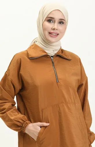 Parachute Fabric Two Piece Suit 24Y8848-05 Tan 24Y8848-05