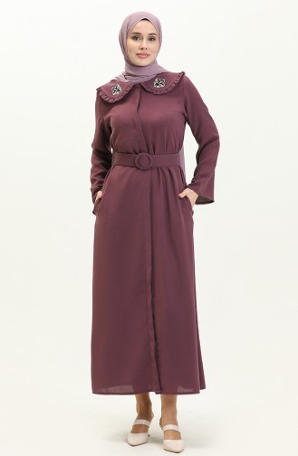 Robe Détail Pierre 70011-02 Plum 70011-02