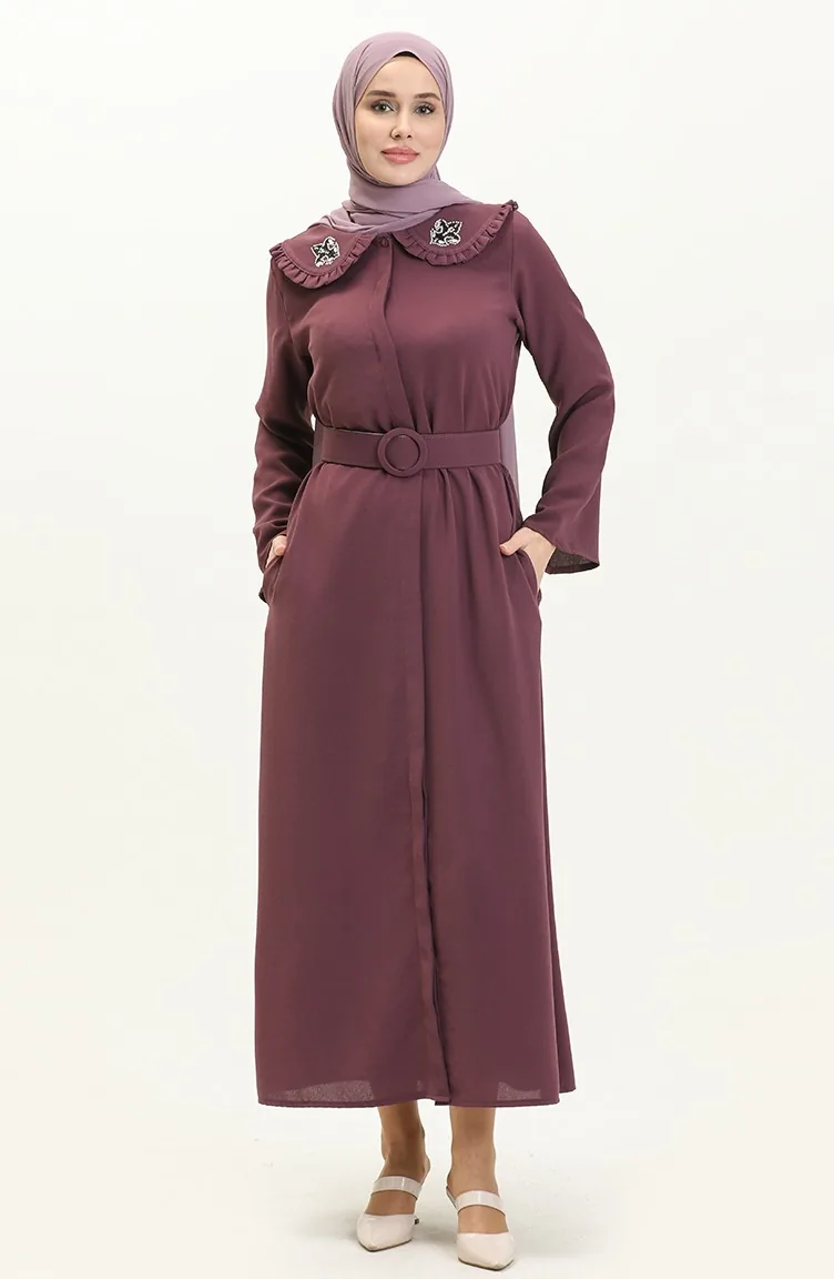 Robe Détail Pierre 70011-02 Plum 70011-02