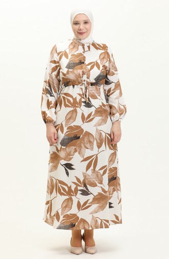 Brown İslamitische Jurk 1017-01