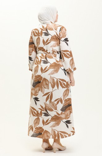 Brown İslamitische Jurk 1017-01
