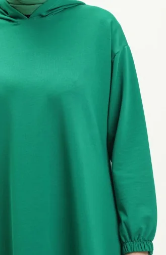 Tunique Sport Longue à Capuche 71004-02 Vert 71004-02