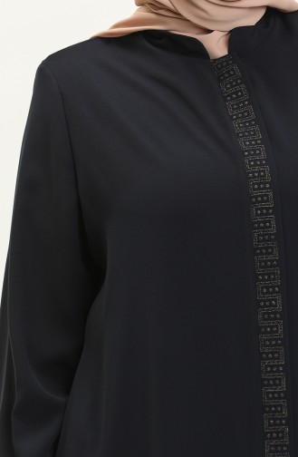 Navy Blue Abaya 3008-02