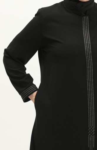 Plus Size Abaya 3010-01 Black 3010-01