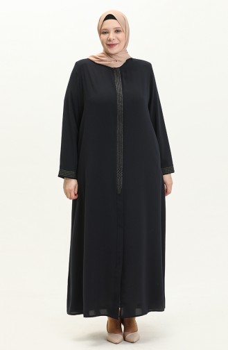 Navy Blue Abaya 3010-02