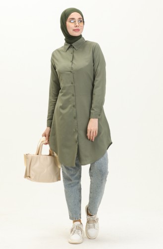 Buttoned Tunic 2514-02 Khaki 2514-02