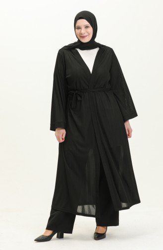 Kimono in Übergrößen 4705-01 Schwarz 4705-01