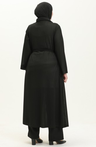 Kimono in Übergrößen 4705-01 Schwarz 4705-01