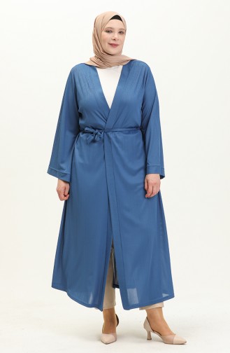Kimono Grande Taille 4705-04 Bleu 4705-04