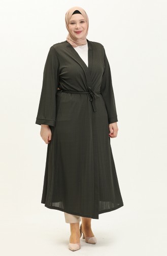 Kimono in Übergrößen 4705-06 Khaki 4705-06