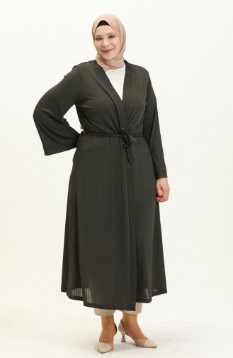 Plus Size Kimono 4705-06 Khaki 4705-06