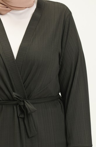 Büyük Beden Kimono 4705-06 Haki