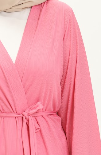 Büyük Beden Kimono 4705-09 Pembe