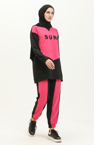Sun Baskılı İkili Takım 508 Pembe
