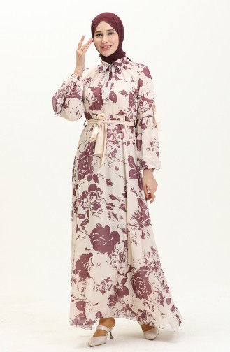 Purple İslamitische Jurk 81843-02