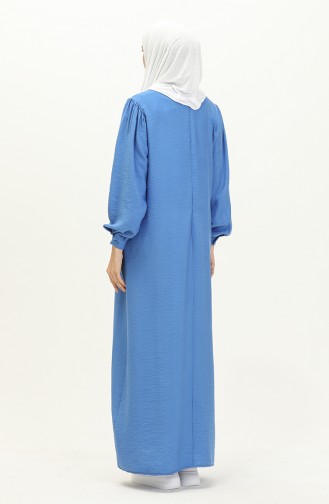 Aerobin Fabric Embroidered Dress 24Y8953-01 Blue 24Y8953-01