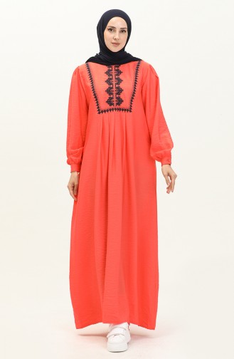 Aerobin Fabric Embroidered Dress 24Y8953-02 Pomegranate Flower 24Y8953-02