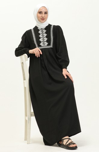 Aerobin Fabric Embroidered Dress 24Y8953-03 Black 24Y8953-03
