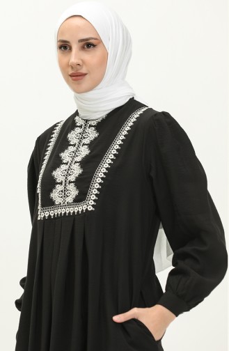 Aerobin Fabric Embroidered Dress 24Y8953-03 Black 24Y8953-03