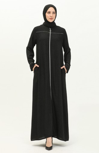 Zippered Abaya 24Y8843-01 Black 24Y8843-01