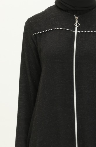 Zippered Abaya 24Y8843-01 Black 24Y8843-01