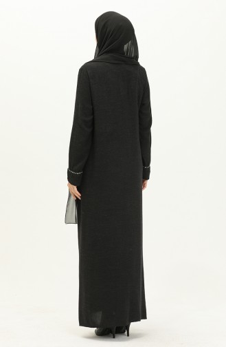 Zippered Abaya 24Y8843-01 Black 24Y8843-01