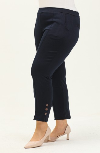 Plus Size women s Trousers 1035-05 Navy Blue 1035-05
