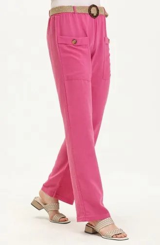 Hose mit Tasche Strohgürtel 6101-05 Fuchsia 6101-05