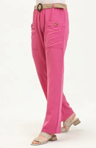 Hose mit Tasche Strohgürtel 6101-05 Fuchsia 6101-05