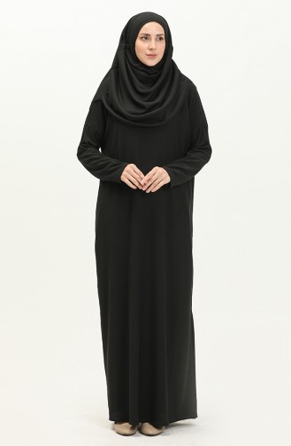 Schwarz Hijab Kleider 6717