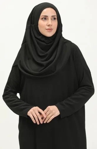 Gülin Namaz Elbisesi 497 Siyah