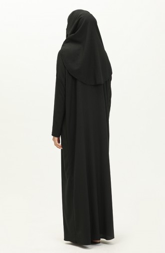 Schwarz Hijab Kleider 6717